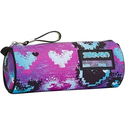 Abbildung von Seven Federmäppchen, Mäppchen, Federtasche für Schreibwaren, Mädchen&amp;Jungen, Schule und Gymnasium, Teenager, mehrfarbig, GLOSSY GIRL