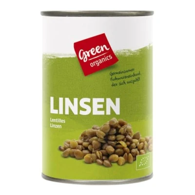 Abbildung von Green Organics Linsen grün, Dose, 400g (2)