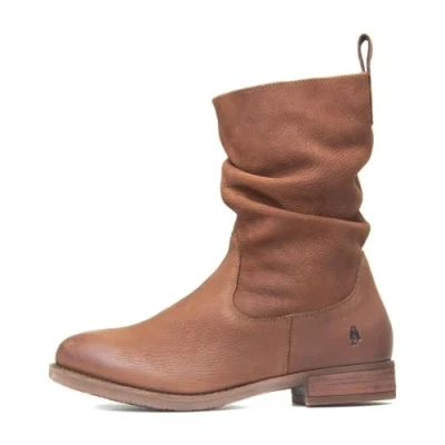 Abbildung von Hush Puppies Emilia Leder Damen Tan Stiefel