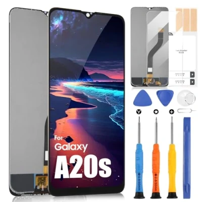Abbildung von LCD Bildschirm für Samsung Galaxy A20s Display A207 SM A207F A207M Touchscreen Digitizer Ersatz Assembly + Reparatur Set (Nicht A20 / A20e, TFT)