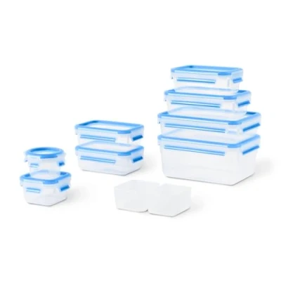Abbildung von Emsa Frischhaltedose &quot;N10317 Clip &amp; Close&quot;, (Set, 9 tlg., Größen: 0,15/0,2/2*0,55/0,55 ins./0,8/1,2/2,2 Liter), 100% dicht&amp;hygienisch, Frischedichtung, BabyCare Norm, made in Germany