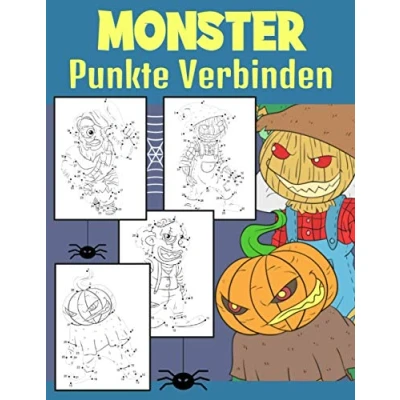 Abbildung von Monster Punkte Verbinden: Von Punkt zu Malbuch Für Kinder Ab 4 9