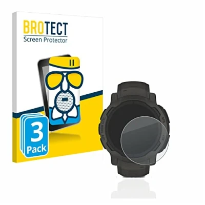 Abbildung von BROTECT Entspiegelungs Schutzglas für Garmin Instinct 2 Solar (3 Stück) Schutz Folie Panzerfolie Glas Matt [Extrem Kratzfest 9H, Anti Reflex]