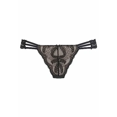 Abbildung von Lascana Graphic Riobrief Slip, Damen, Größe: 36/38, Black