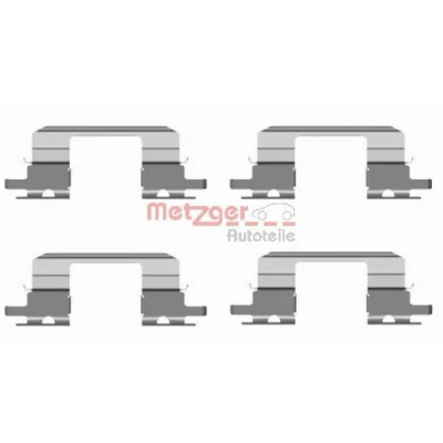 Abbildung von METZGER 109 1672 Zubehörsatz, Scheibenbremsbelag SUBARU: Impreza II Kombi, Limousine, I Limousine