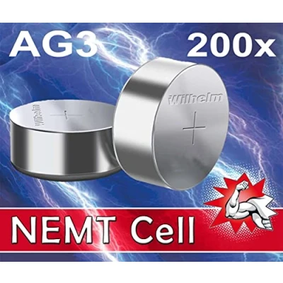Abbildung von 200 X Wilhelm AG3 LR41 L736 192 392 GP92A Qualitätsbatterien 1,5 V Alkaline