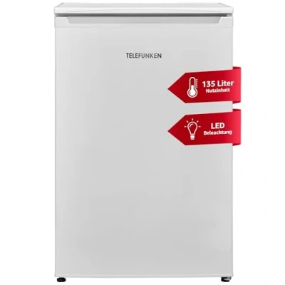 Abbildung von Telefunken Kühlschrank C 135 100 W, 83.8 cm hoch, 54 breit, Liter Nutzinhalt, ohne Gefrierfach, klein, freistehend