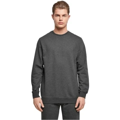 Abbildung von Build Your Brand Herren BB003 Basic Crewneck Sweatshirt, Charcoal, 4XL