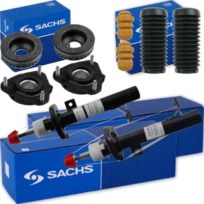 Abbildung von 2x SACHS Gasdruck Stoßdämpfer + Domlager vorne passend für Fiesta V JH JD