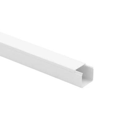 Abbildung von 10m KOMIB Kabelkanal/Kabelkanäle/Kabelführung Verschiedene Größen und Farben Schraubbar 5 x 2m Stangen (Reinweiß (RAL 9010), 25 mm)