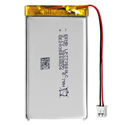 Abbildung von EEMB 3,7V Lipo Akku 1800 mAh LP773560LC Wiederaufladbarer Lithium Polymer Ionen mit JST Anschluss.Stellen Sie sicher,DASS die Polarität des Geräts vor dem Kauf Batterie übereinstimmt!