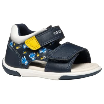 Abbildung von Geox Baby Jungen B ZAPITO Boy Sandal, Navy/Ochre, 19 EU