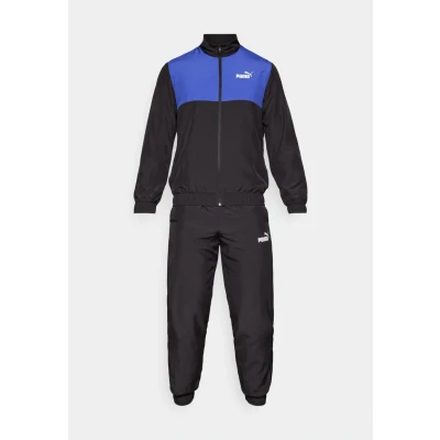 Abbildung von Puma Colorblock SUIT SET Trainingsanzug, Herren, Größe: Medium, Black/lapis lazuli
