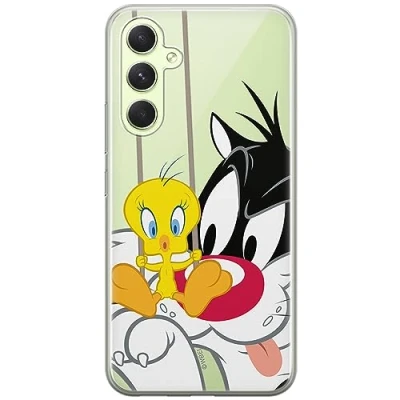 Abbildung von ERT GROUP Handyhülle für Samsung A54 5G Original und offiziell Lizenziertes Looney Tunes Muster Sylvester &amp; Tweety 002 optimal an die Form des Handy angepasst, teilweise transparent