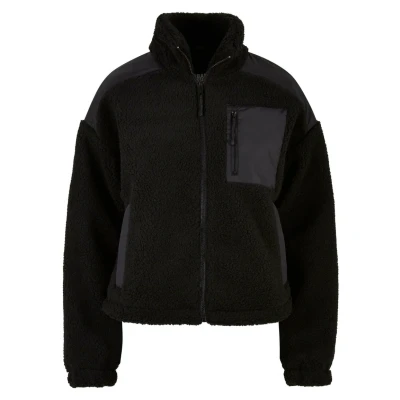 Abbildung von Urban Classics Damen Jacke Ladies Sherpa Mix Jacket black 3XL