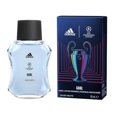 Abbildung von adidas UEFA Champions League Goal Edition Eau de Toilette, langanhaltend frischer, grüner Fougère Duft mit natürlichen ätherischen Ölen für Männer, 50ml