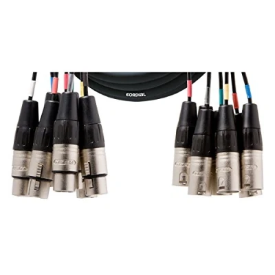 Abbildung von CORDIAL Kabel Mehrpaarig 8 XLR male/female 3 m AUDIO