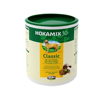 Abbildung von GRAU das Original HOKAMIX30 Classic Pulver, Alleskönner Kräutermischung für Hunde, 30 wichtige Kräuter zur Vorsorge, 1er Pack (1 x 400 g), Ergänzungsfuttermittel Hunde