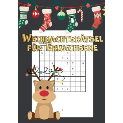 Abbildung von Weihnachtsrätsel für Erwachsene: 100 Sudoku eine rätselreiche Weihnachtszeit