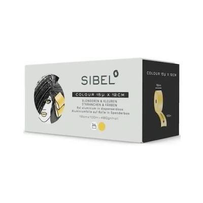 Abbildung von Sibel Kunststoffbeutel Hair High Light Alu Folie 12cm 480gr Gold