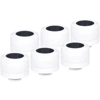 Abbildung von Alphacool 17484 Eiszapfen PRO 16mm HardTube Fitting G1/4 White Sixpack Anschluss Wasserkühlung