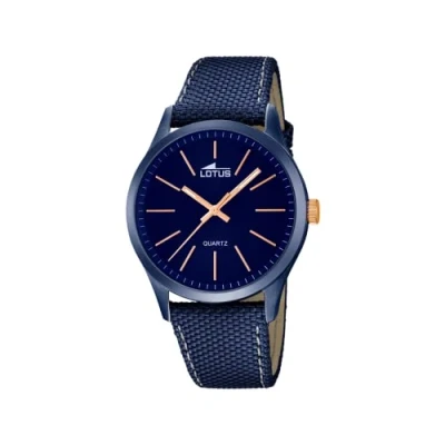 Abbildung von Lotus Herren Armbanduhr 18166/2, Edelstahl, Blau, Durchmesser 42 mm