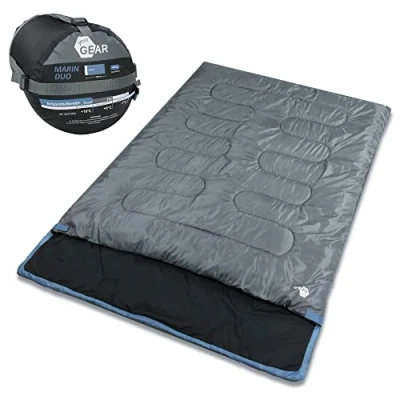Abbildung von yourGEAR Doppeldeckenschlafsack your GEAR 2 Mann Schlafsack Marin 7C Deckenschlafsack 220x150