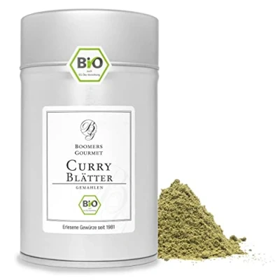 Abbildung von Boomers Gourmet BIO Curryblätter gemahlen Gewürzdose 11,5 cm 70 g
