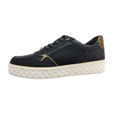 Abbildung von MARCO TOZZI Damen Sneaker flach mit Schnürsenkeln Freizeit, Schwarz (Black Comb), 42 EU