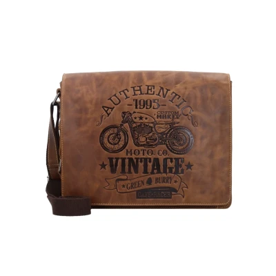 Abbildung von Greenburry Vintage Caferacer Messenger Umhängetasche, Größe: One Size, Braun
