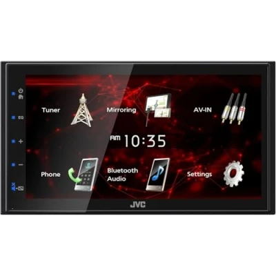 Abbildung von JVC KW M180BT 2 DIN BT Autoradio mit Display
