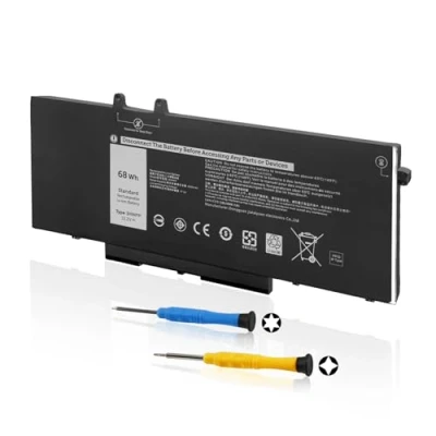 Abbildung von ANTIEE 3HWPP Laptop Batterie Replacement Pour Dell Latitude 5401 5410 5411 5501 5510 5511 Precision 3541 3551 Series Notebook 03HWPP 10X1J N2NLL 1VY7F 01VY7F 451 BCMN 15.2V 68Wh 4250mAh
