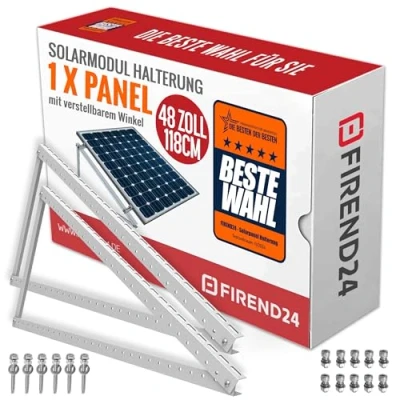Abbildung von 2x PV Halterung 118cm Solarpanel Solarmodul Flachdach Aufständerung Photovoltaik 0%