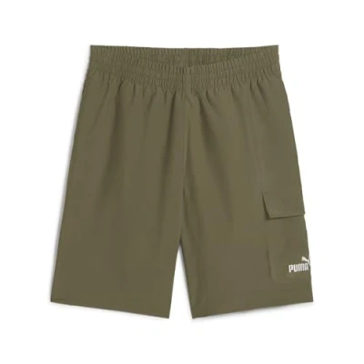 Abbildung von Puma Essentials No.1 Logo 9&quot;Gewebte Cargoshorts Herren Mit Plain Loden Green Größe: S