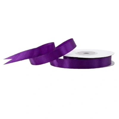 Abbildung von Satinband 12mm x 25m Rolle FARBAUSWAHL in 3/6/12/18/25/38/50/75/100mm farbecht &amp; waschbar Schleifenband für Hochzeit Geschenkband zum Verpacken Dekorieren Basteln Lila 465