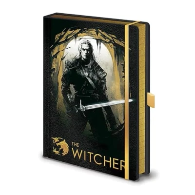 Abbildung von The Witcher (Forrest Hunt Design) A5 Notizbuch Premium mit Kunstledereinbad und liniertem Papier Offizielles Lizenzprodukt