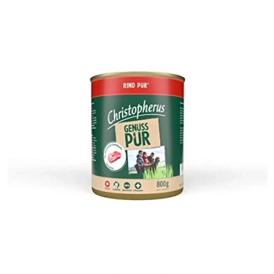Abbildung von Christopherus PUR, Rind, Vollnahrung für Hunde, Nassfutter, 6 x 800 g