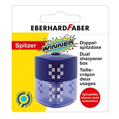 Abbildung von 5 x Eberhard Faber Doppelspitzdose 8/10mm rot Blisterkarte
