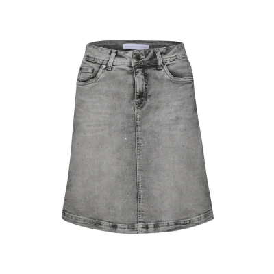 Abbildung von Street One Damen A361721 Rock, Light Grey Washed, 44