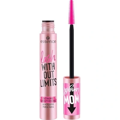 Abbildung von essence lash WITHOUT LIMITS EXTREME LENGTHENING &amp; VOLUME MASCARA, Nr. 01, Schwarz, langanhaltend, volumengebend, vegan, ohne Mikroplastikpartikel, Nanopartikel frei, Parfüm, 1er Pack (13ml)
