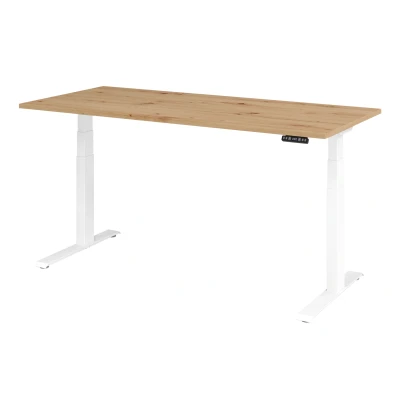Abbildung von Hammerbacher Schreibtisch XDKB19 Asteiche/Weiß