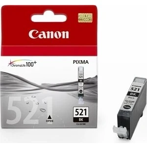 Abbildung von Canon CLI 521 Black Ink Cartridge 2933B001