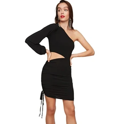 Abbildung von TRENDYOL Damen Detailed Dress, Mehrfarbig, 34 EU