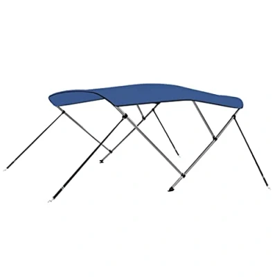 Abbildung von vidaXL 4 Bow Bimini Top mit Edelstahl Clip Bootsverdeck Boot Verdeck Sonnendach Sonnenverdeck Sonnensegel Sonnenschutz Anthrazit 243x180x137cm