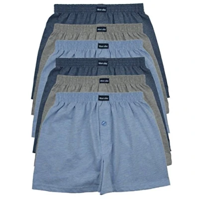 Abbildung von MioRalini TOPANGEBOT Boxershorts farbig weich &amp; locker in neutralen Farben klassischen Unifarben Herren Boxershort, 6 Stück Set 2, XL 7