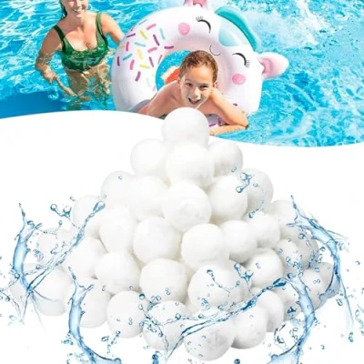 Abbildung von Zikenis Filterbälle Für Sandfilteranlagen,700g Pool Kann 25Kg Filtersand Ersetzen,Wiederverwendbar,für Sandfilter Sandfilteranlagen,Poolreinigung Zubehör,Aquarium