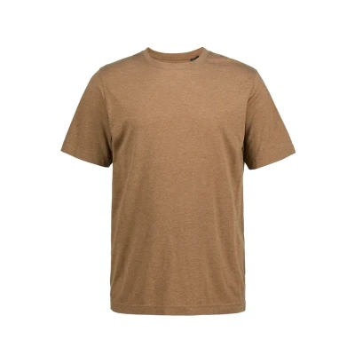 Abbildung von JP 1880 Herren große Größen Übergrößen Menswear L 8XL T Shirt, Basic, Rundhals, gekämmte Baumwolle, bis 10 XL Hellbraun 702558322