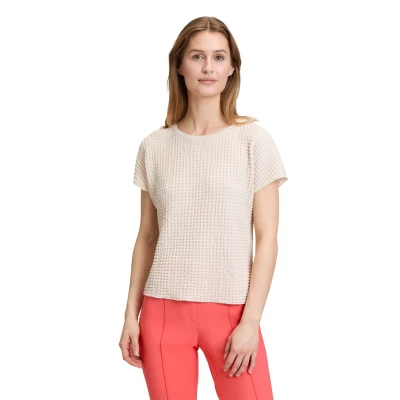 Abbildung von Betty Barclay Kurzarmshirt &quot;Betty Damen Strukturshirt mit U Boot Ausschnitt&quot;, (1 tlg.), Material