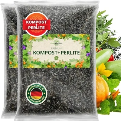 Abbildung von ORAGARDEN Kompost 6L Komposterde für Pflanzen und Garten mit Perlite lockeren Boden
