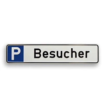 Abbildung von SafetyMarking® Hinweisschild P Besucher 52 cm x 11
